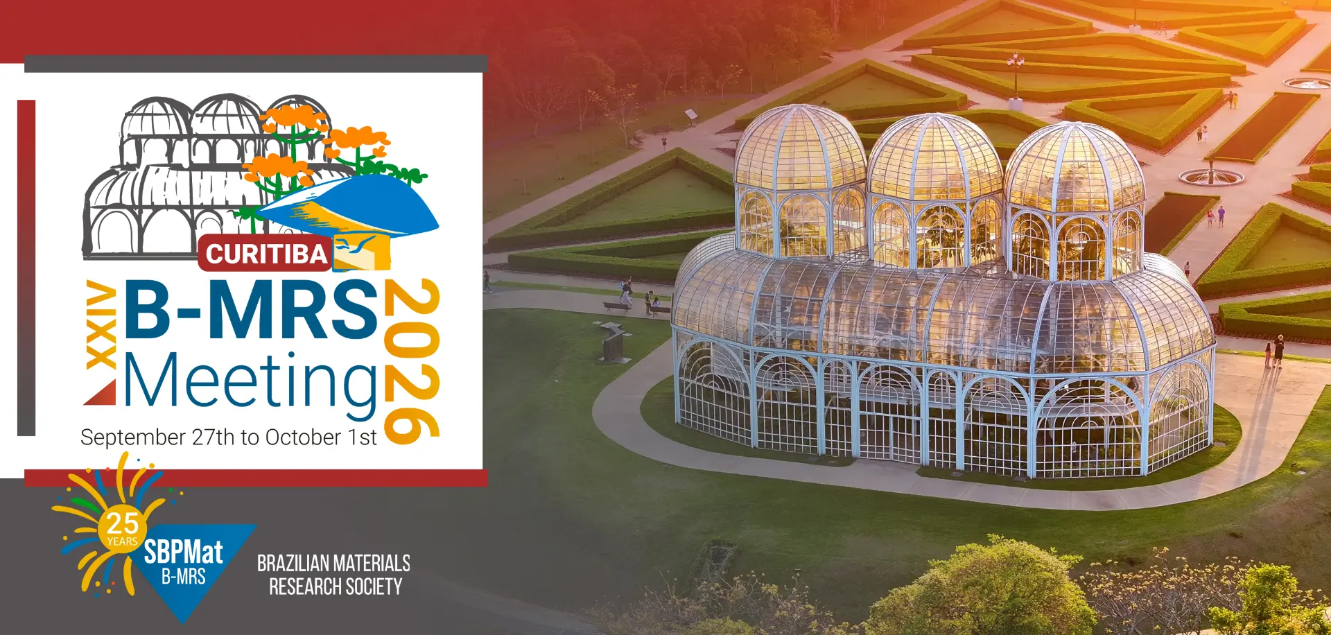 Banner do XXIV B-MRS Meeting 2026, em Curitiba